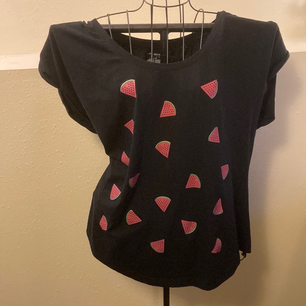 😎3/$10🆕🍉Lane Bryant- Black Watermelon Tee
